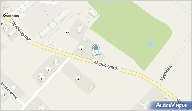 Świdnica, Wypoczynek, 6, mapa Świdnicy