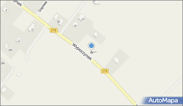 Świdnica, Wypoczynek, 8B, mapa Świdnicy