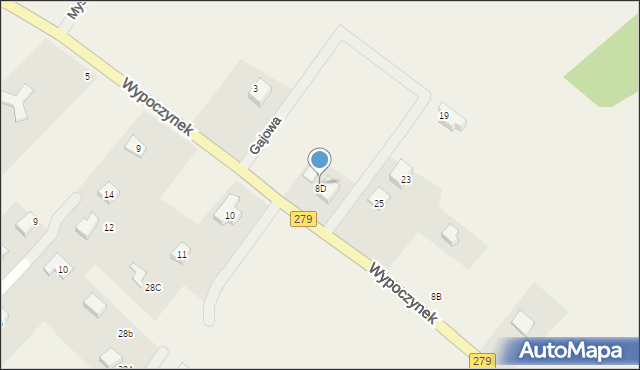 Świdnica, Wypoczynek, 8D, mapa Świdnicy