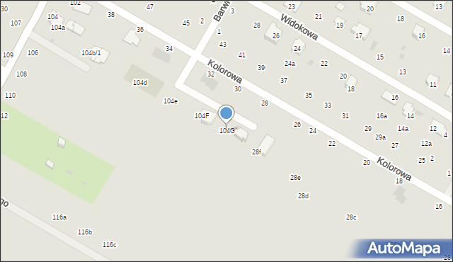 Świdnik, Wyszyńskiego Stefana, ks. kard., 104G, mapa Świdnika
