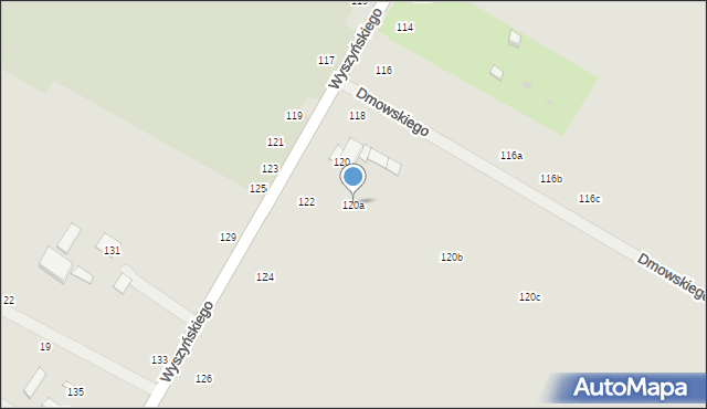 Świdnik, Wyszyńskiego Stefana, ks. kard., 120a, mapa Świdnika