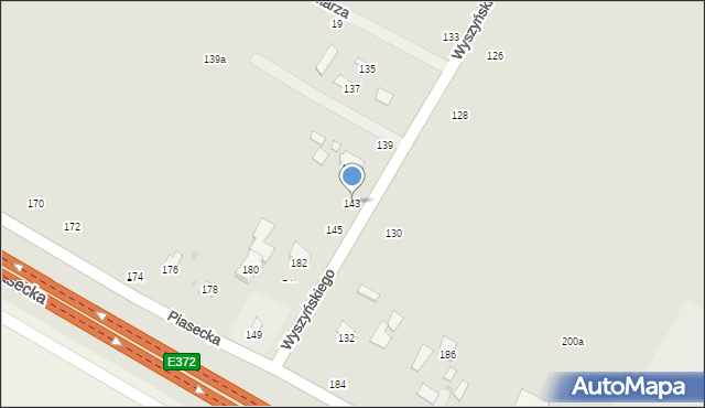 Świdnik, Wyszyńskiego Stefana, ks. kard., 143, mapa Świdnika