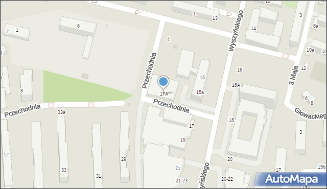 Świdnik, Wyszyńskiego Stefana, ks. kard., 17A, mapa Świdnika