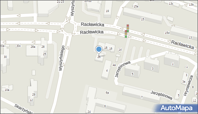Świdnik, Wyszyńskiego Stefana, ks. kard., 26, mapa Świdnika