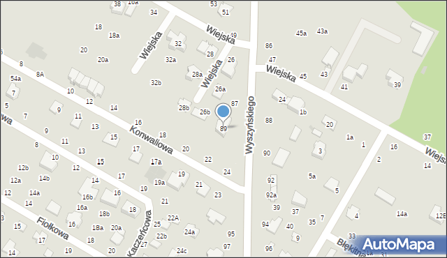 Świdnik, Wyszyńskiego Stefana, ks. kard., 89, mapa Świdnika