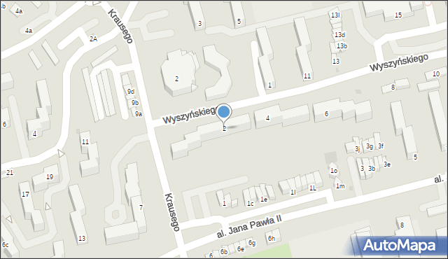 Świecie, Wyszyńskiego Stefana, ks. kard., 2, mapa Świecie
