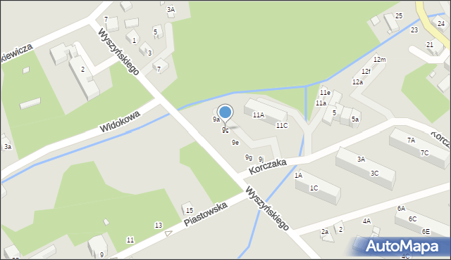 Świeradów-Zdrój, Wyszyńskiego Stefana, ks. kard., 9c, mapa Świeradów-Zdrój