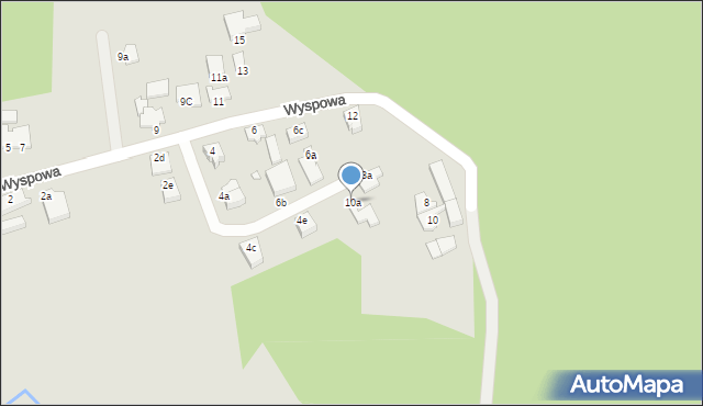 Świnoujście, Wyspowa, 10a, mapa Świnoujście