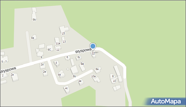 Świnoujście, Wyspowa, 12, mapa Świnoujście