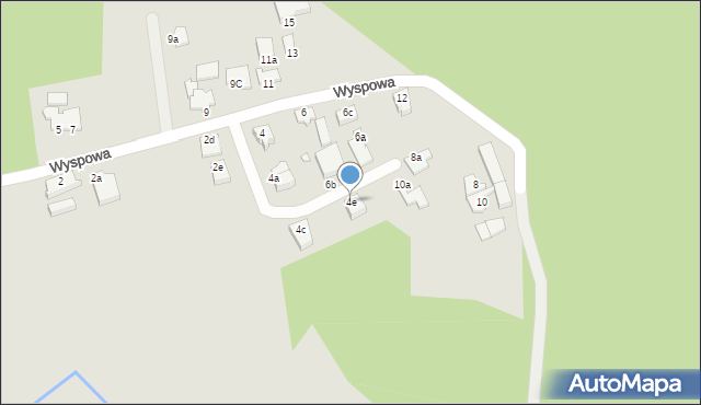 Świnoujście, Wyspowa, 4e, mapa Świnoujście