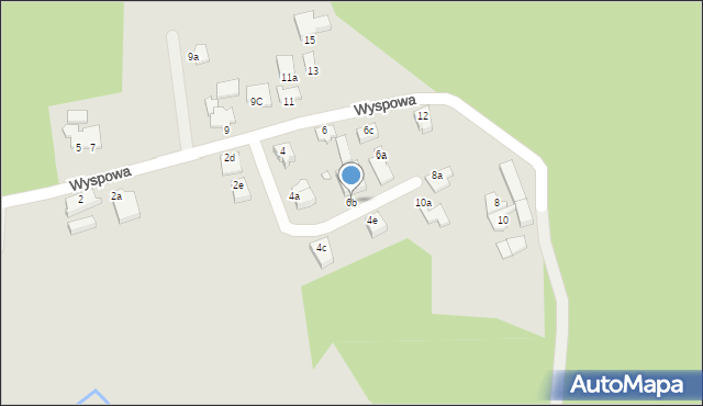 Świnoujście, Wyspowa, 6b, mapa Świnoujście