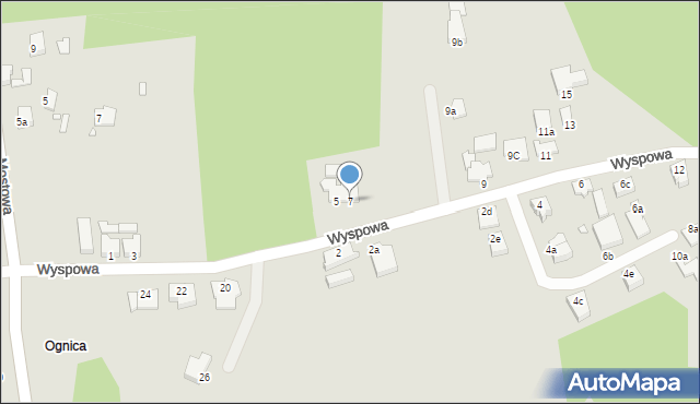 Świnoujście, Wyspowa, 7, mapa Świnoujście