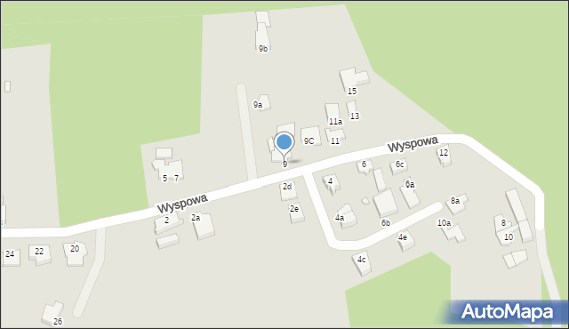 Świnoujście, Wyspowa, 9, mapa Świnoujście