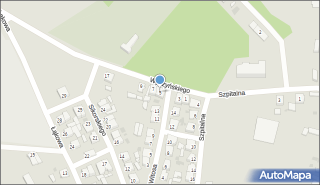 Szamocin, Wyszyńskiego Stefana, ks. kard., 5, mapa Szamocin