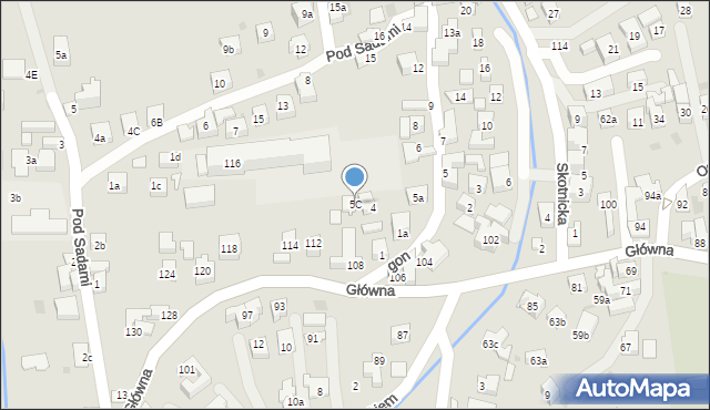 Szczawnica, Wygon, 5C, mapa Szczawnica