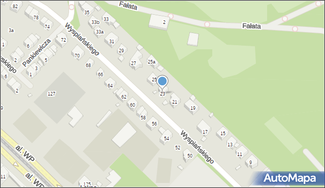 Szczecin, Wyspiańskiego Stanisława, 23, mapa Szczecina
