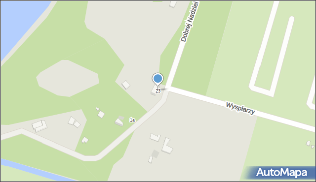 Szczecin, Wyspiarzy, 23, mapa Szczecina