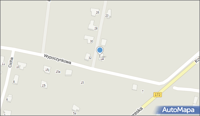 Szczecinek, Wypoczynkowa, 16, mapa Szczecinek