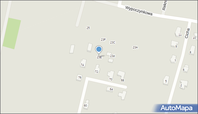 Szczecinek, Wypoczynkowa, 23E, mapa Szczecinek