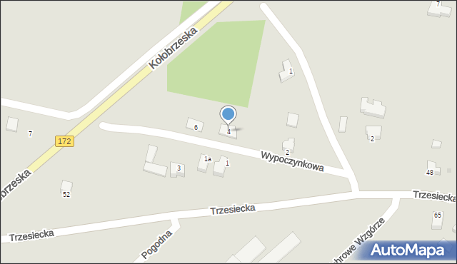 Szczecinek, Wypoczynkowa, 4, mapa Szczecinek
