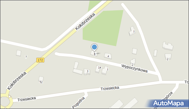 Szczecinek, Wypoczynkowa, 6, mapa Szczecinek