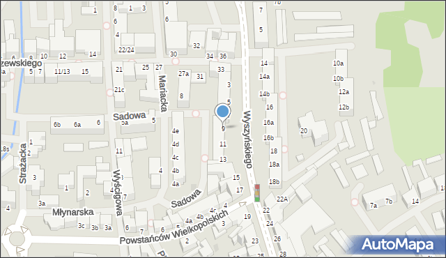 Szczecinek, Wyszyńskiego Stefana, ks. kard., 9, mapa Szczecinek