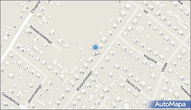 Szczytno, Wyszyńskiego Stefana, ks. kard., 16, mapa Szczytno