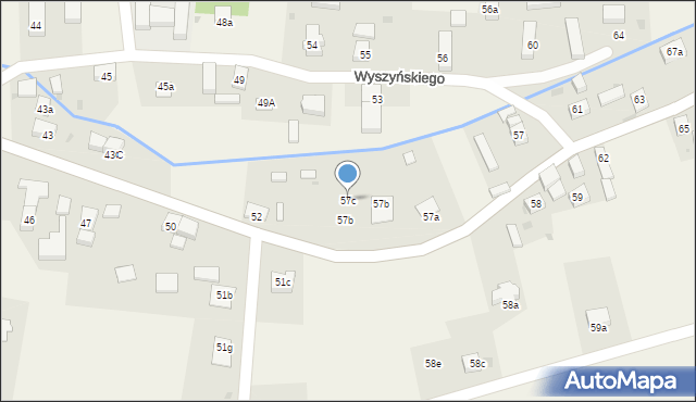 Szklary Dolne, Wyszyńskiego Stefana, ks. kard., 57c, mapa Szklary Dolne