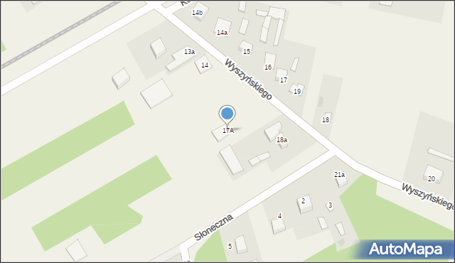 Szulborze Wielkie, Wyszyńskiego Stefana, ks. kard., 17A, mapa Szulborze Wielkie