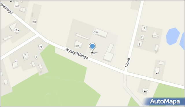 Szulborze Wielkie, Wyszyńskiego Stefana, ks. kard., 22b, mapa Szulborze Wielkie