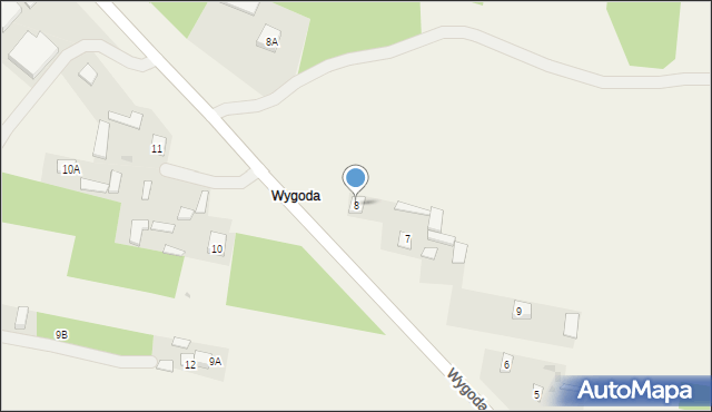 Szumów, Wygoda, 8, mapa Szumów