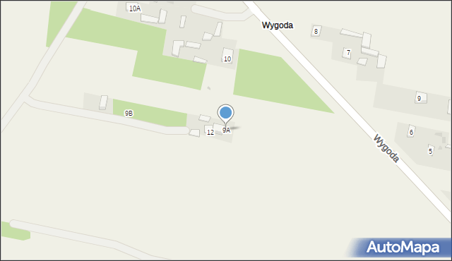 Szumów, Wygoda, 9A, mapa Szumów