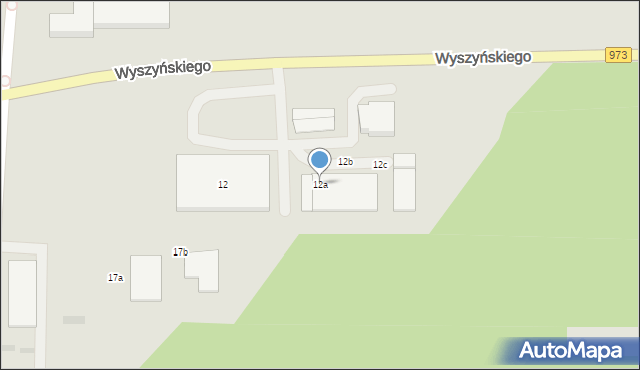 Tarnów, Wyszyńskiego Stefana, ks. prym. kard., 12a, mapa Tarnów