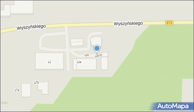 Tarnów, Wyszyńskiego Stefana, ks. prym. kard., 12c, mapa Tarnów