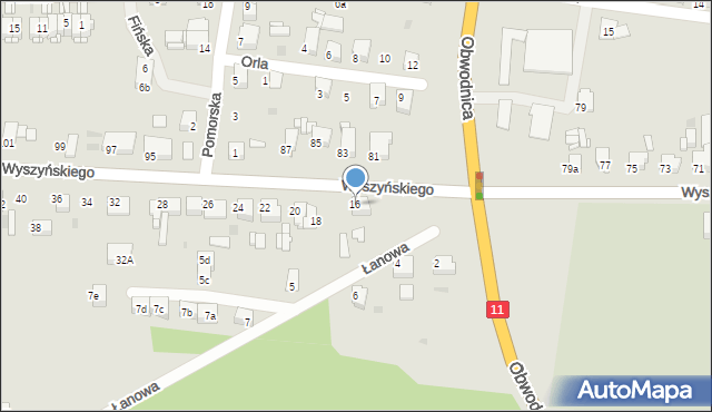 Tarnowskie Góry, Wyszyńskiego Stefana, ks. kard., 16, mapa Tarnowskie Góry