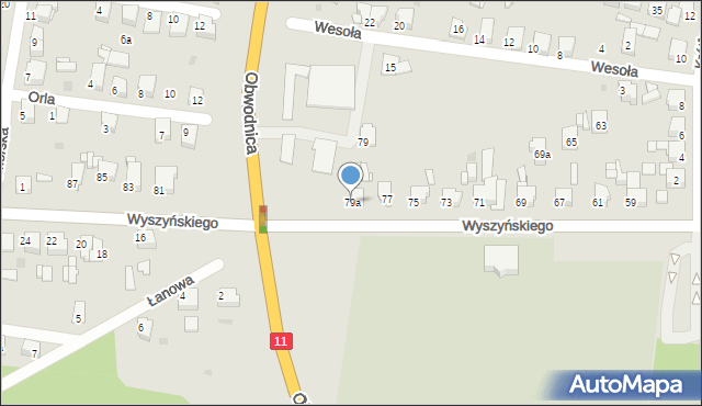 Tarnowskie Góry, Wyszyńskiego Stefana, ks. kard., 79a, mapa Tarnowskie Góry