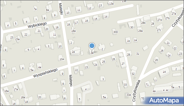 Tczew, Wyspiańskiego Stanisława, 2a, mapa Tczew
