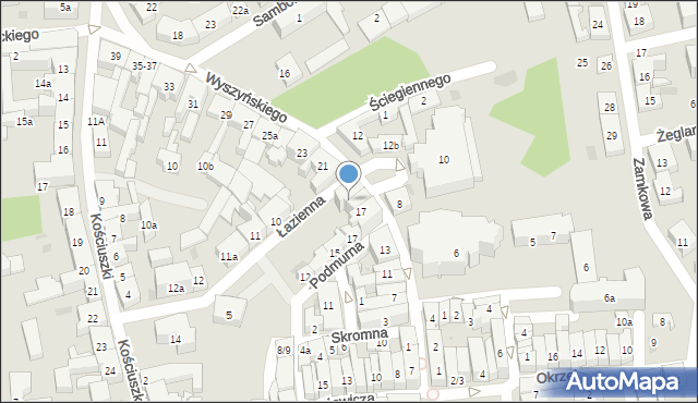 Tczew, Wyszyńskiego Stefana, ks. kard., 19, mapa Tczew