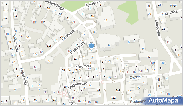 Tczew, Wyszyńskiego Stefana, ks. kard., 9, mapa Tczew