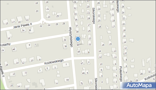 Terespol, Wyszyńskiego Stefana, ks. kard., 43, mapa Terespol