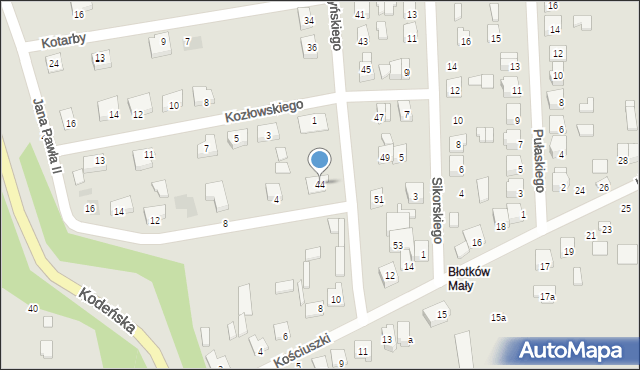 Terespol, Wyszyńskiego Stefana, ks. kard., 44, mapa Terespol