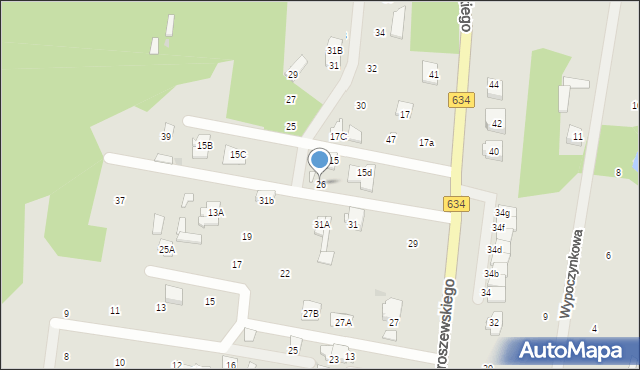 Tłuszcz, Wyspiańskiego Stanisława, 26, mapa Tłuszcz