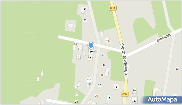 Tłuszcz, Wyspiańskiego Stanisława, 37, mapa Tłuszcz