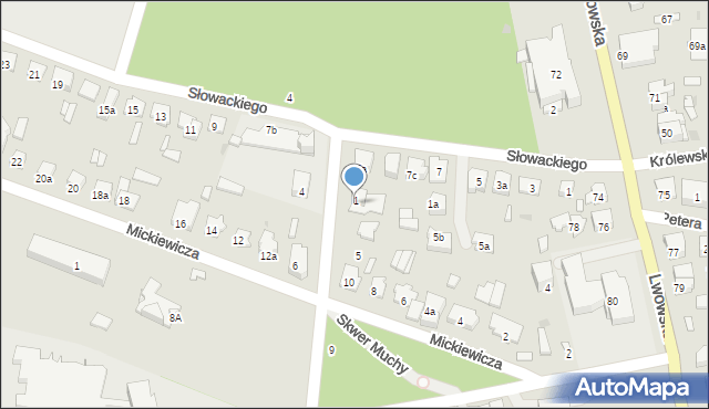 Tomaszów Lubelski, Wyspiańskiego Stanisława, 3, mapa Tomaszów Lubelski