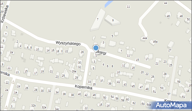 Tomaszów Lubelski, Wyszyńskiego Stefana, ks. kard., 1, mapa Tomaszów Lubelski