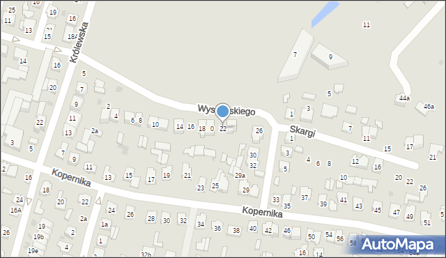 Tomaszów Lubelski, Wyszyńskiego Stefana, ks. kard., 22, mapa Tomaszów Lubelski