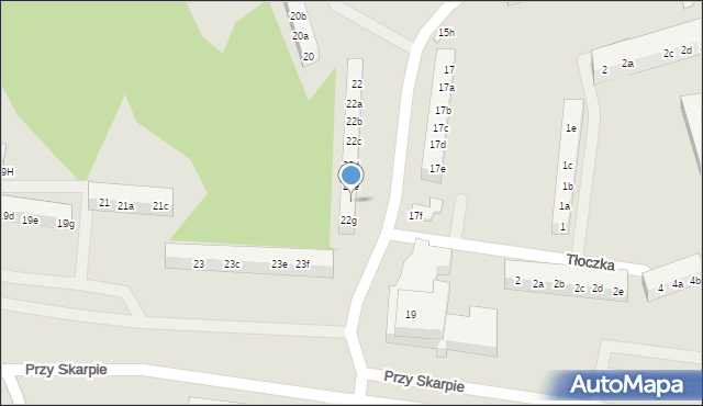 Toruń, Wyszyńskiego Stefana, ks. kard., 22f, mapa Torunia