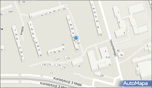 Toruń, Wyszyńskiego Stefana, ks. kard., 4f, mapa Torunia