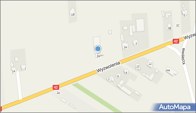 Trębaczew, Wyzwolenia, 1H, mapa Trębaczew