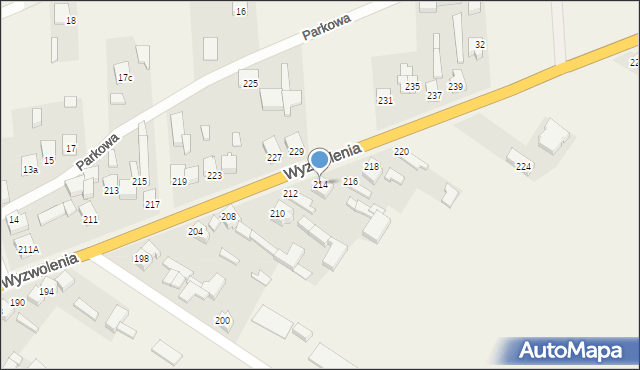 Trębaczew, Wyzwolenia, 214, mapa Trębaczew